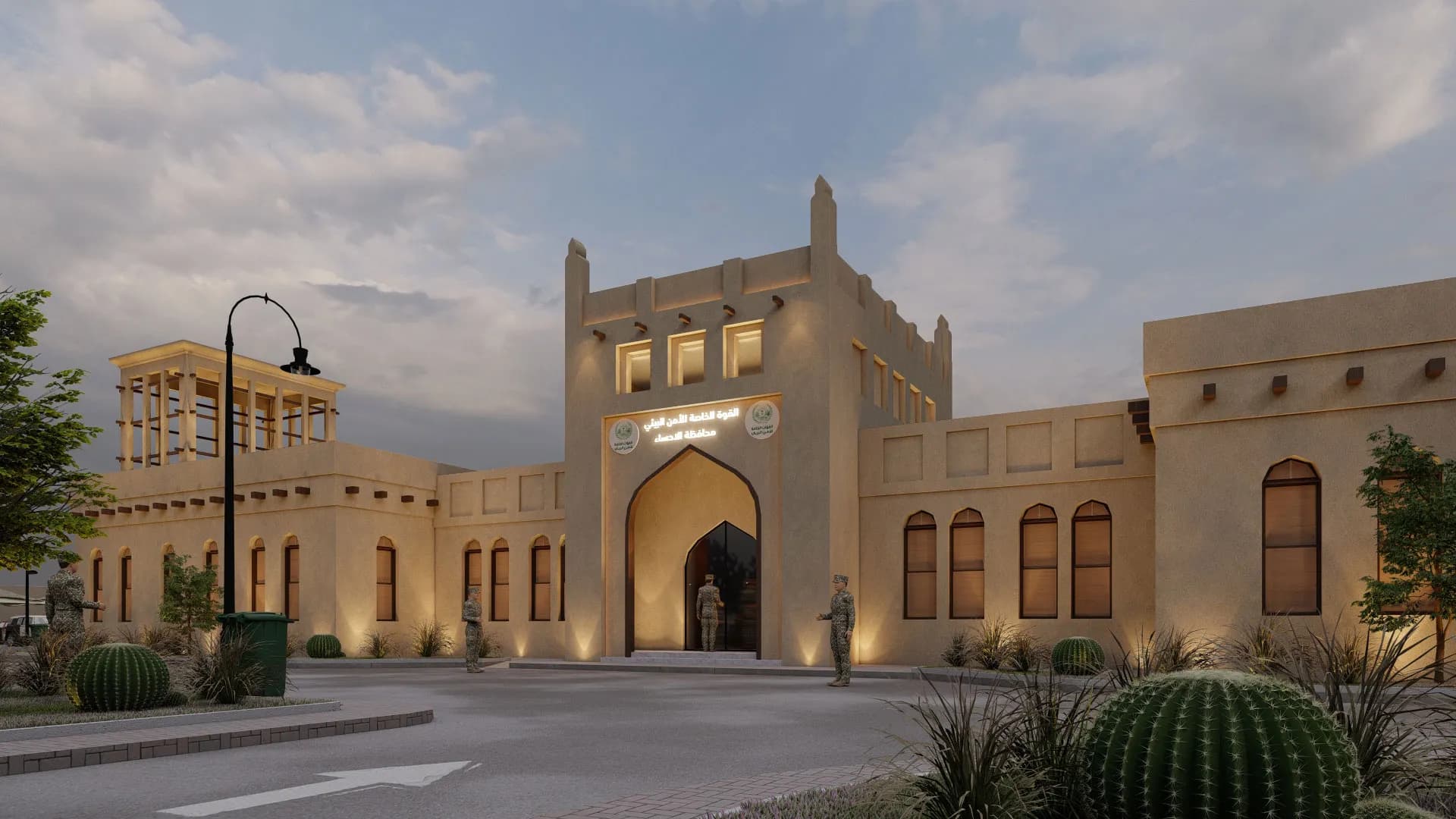 مبنى ذو تصميم تراثي
